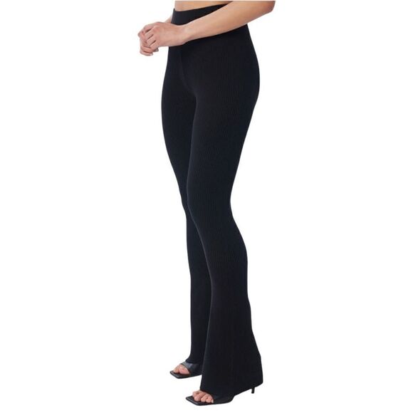 LITA by Ciara Women’s Rib Organic Cotton Flare Pants in the Size Large in Black - Picture 4 of 12